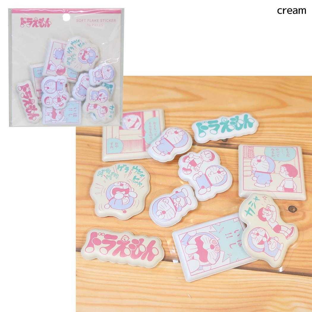 ドラえもん フレークシール ぷっくりフレークシール cream 藤子F不二雄 Green Flash