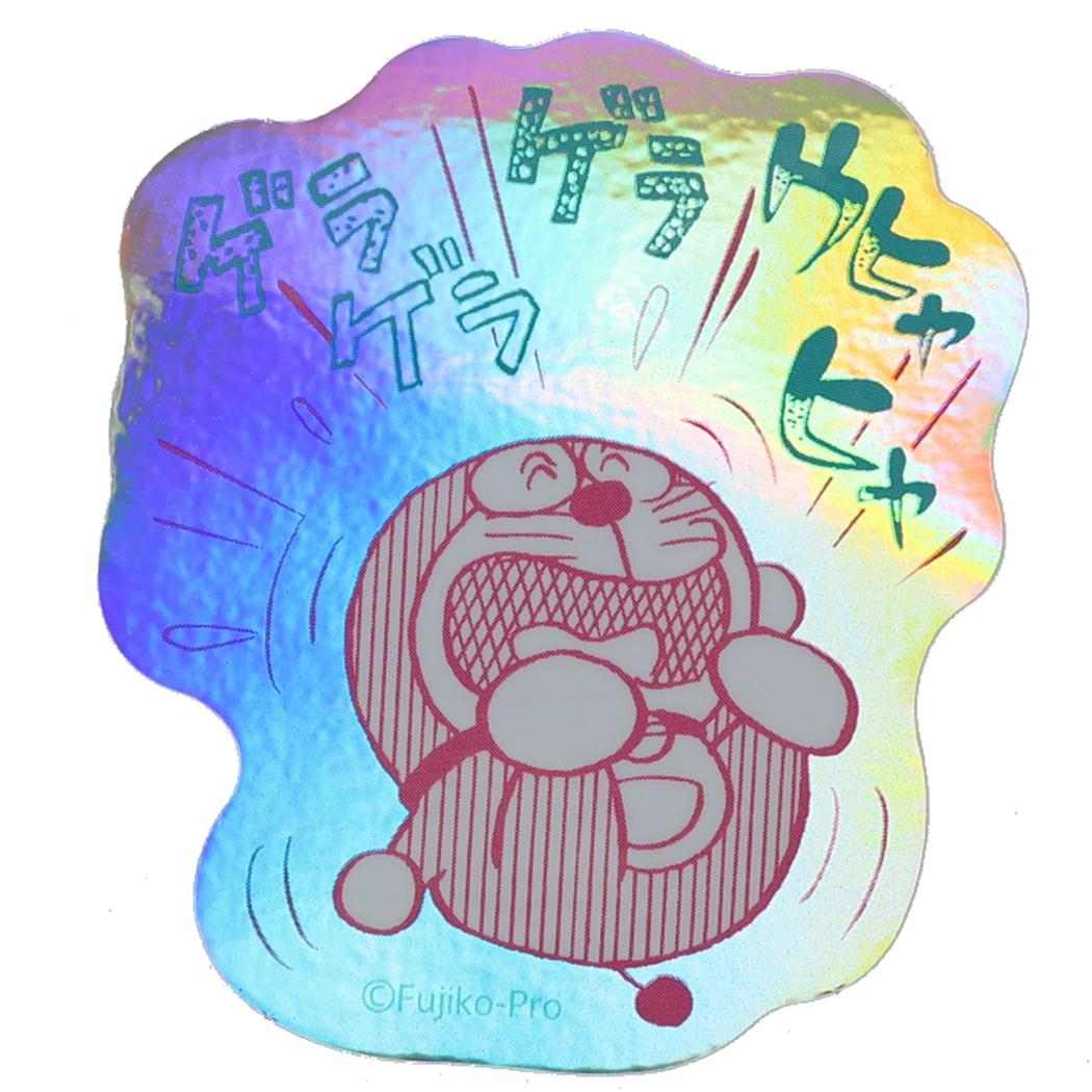 ドラえもん ダイカットシール オーロラステッカー ゲラゲラ 藤子F不二雄 Green Flash