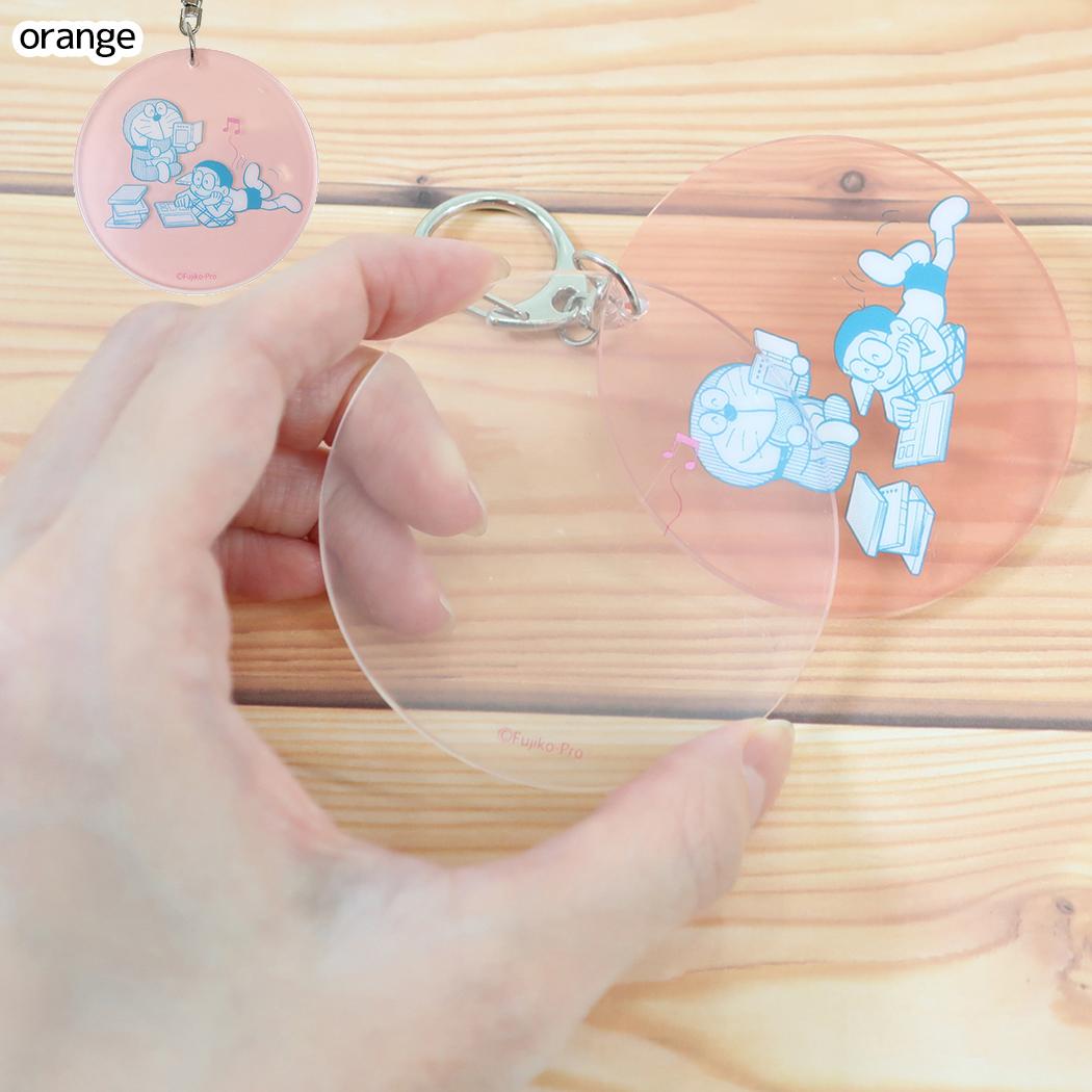 ドラえもん キーリング 2連アクリルキーホルダー orange 藤子F不二雄 Green Flash