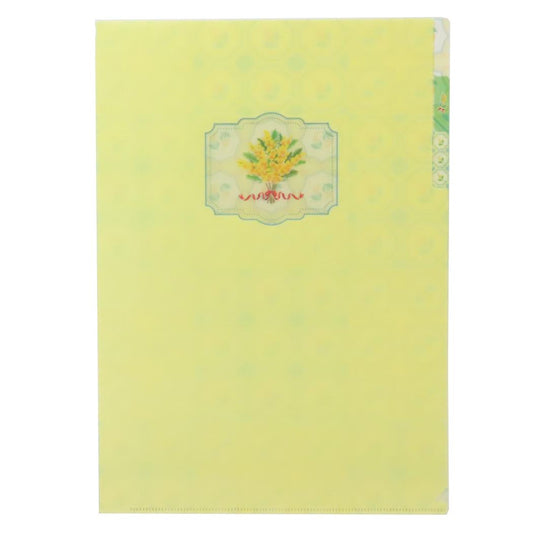A4ポケットクリアファイル ポケットファイル ミモザ Green Flash 文具 おしゃれ メール便可