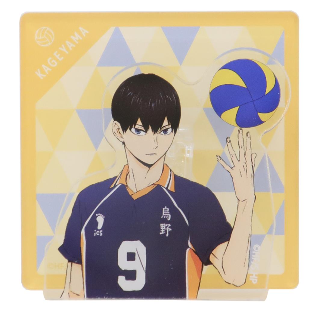 アクリルクリップスタンド パターンアート クリップ ハイキュー！！ 影山飛雄 少年ジャンプ Green Flash 事務用品 アニメメール便可