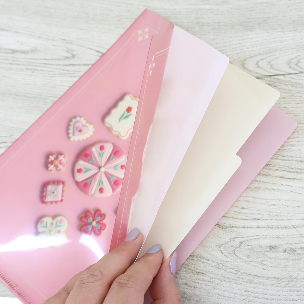 A5ポケットクリアファイル ポケットファイル KUNIKA pink Green Flash 新学期準備文具 ミニクリアファイル 書類整理 おしゃれ メール便可