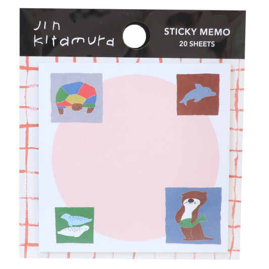 北村 人 付箋 ふせん Sticky Note ゆかいななかま 日本製 Green Flash