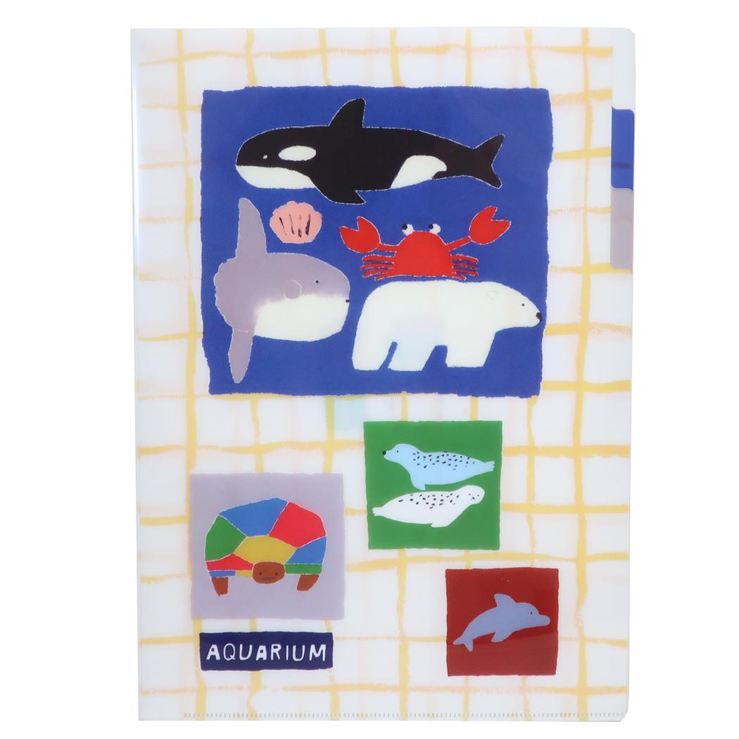北村 人 ポケットファイル A4 ポケットクリアファイル 3ポケット にんきもの Green Flash
