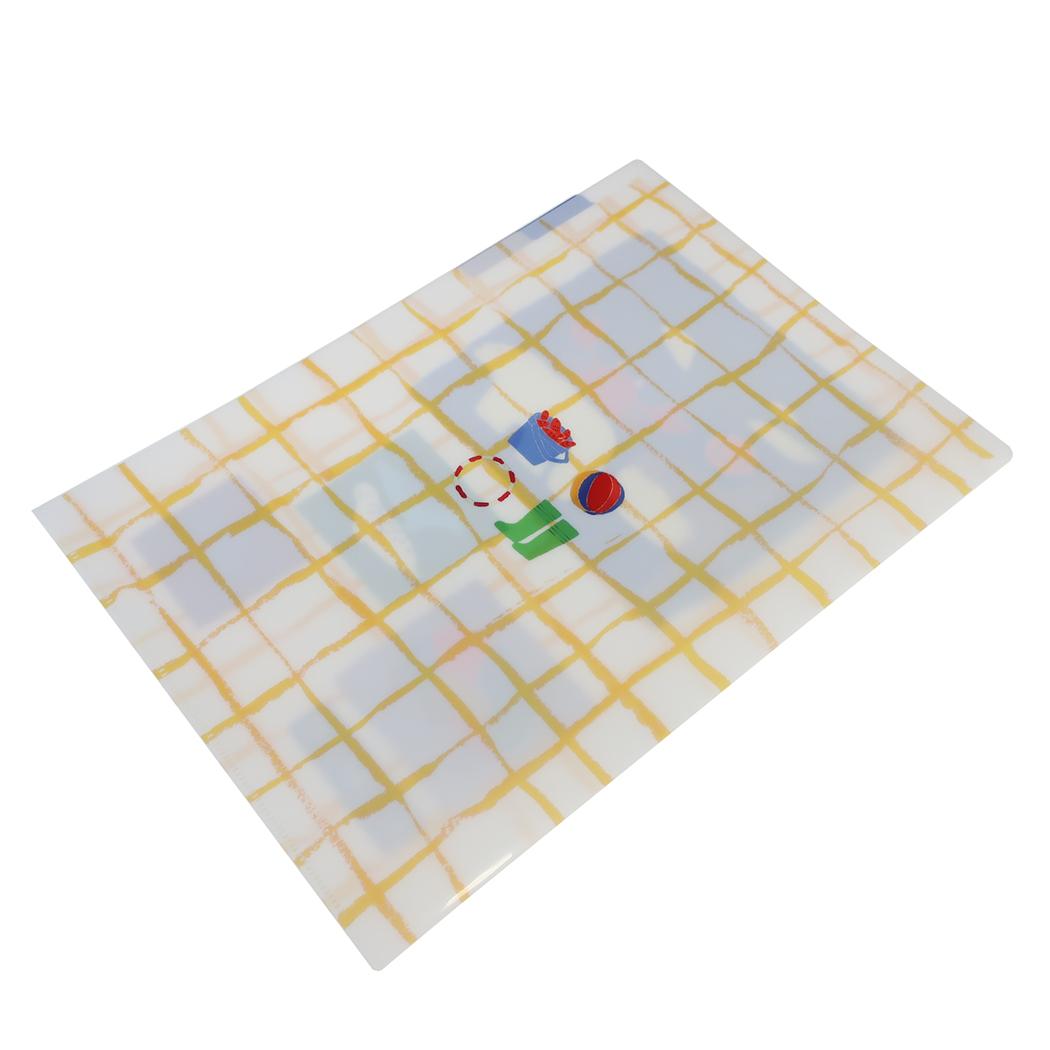 北村 人 ポケットファイル A4 ポケットクリアファイル 3ポケット にんきもの Green Flash