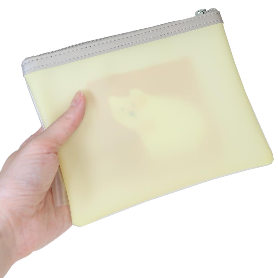 北村 人 コスメポーチ PVC ペンポーチ シロクマ Green Flash