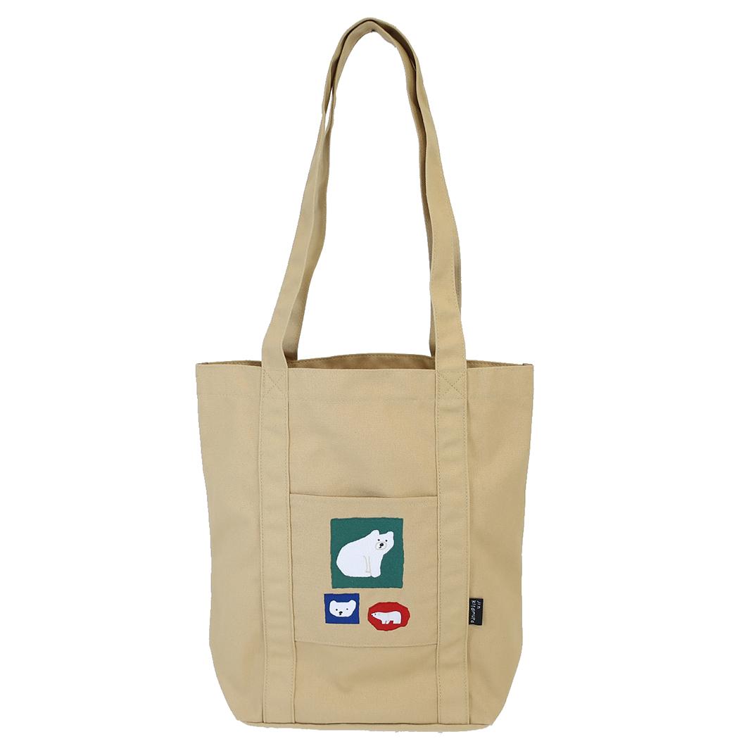 北村 人 手提げかばん トートバッグ シロクマ Green Flash