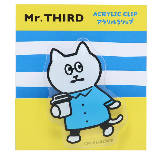 Mr.THIRD クリップ アクリルクリップ コーヒー Green Flash 事務用品 キャラクター グッズ メール便可 シネマコレクション