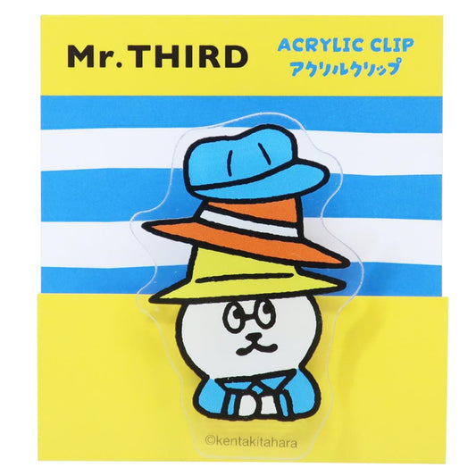 Mr.THIRD クリップ アクリルクリップ ハット Green Flash 事務用品 キャラクター グッズ メール便可 シネマコレクション