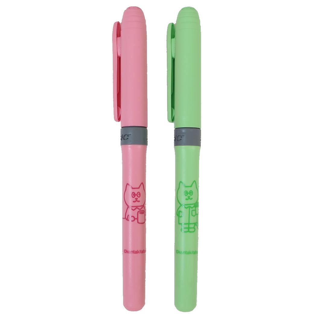 Mr.THIRD カラーマーカー マーキングハイライターセット ピンク＆グリーン Green Flash 蛍光ペン 新学期準備文具 キャラクター グッズ メール便可 シネマコレクション