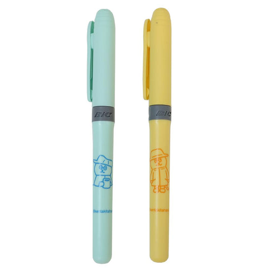 Mr.THIRD カラーマーカー マーキングハイライターセット ブルー＆イエロー Green Flash 蛍光ペン 新学期準備文具 キャラクター グッズ メール便可 シネマコレクション