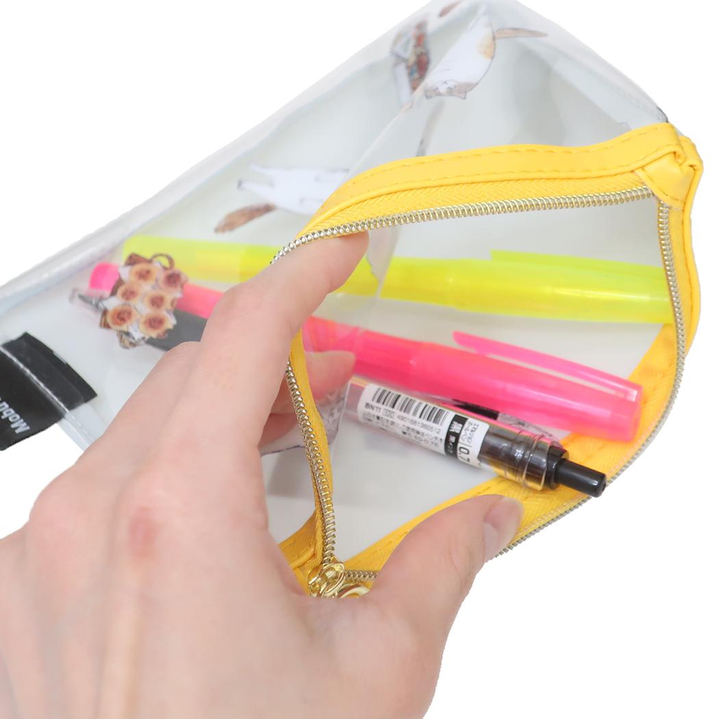 PVCポーチ ペンポーチ Mobu's Diary Food 新入学 Green Flash 筆箱 新学期準備文具 小物入れ かわいい メール便可