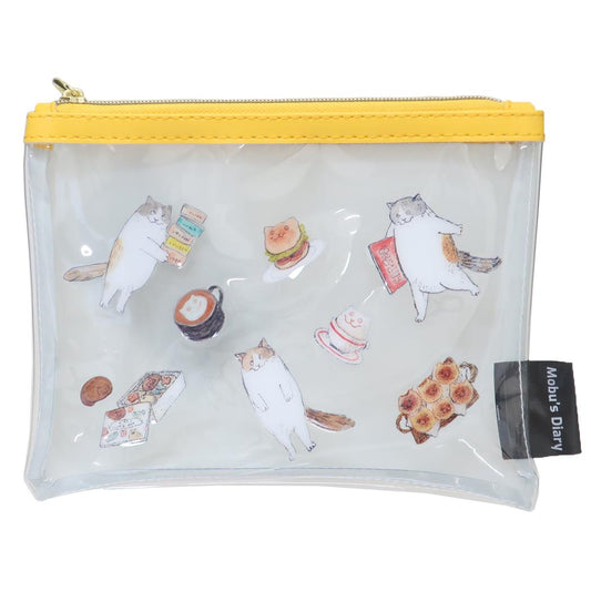PVCポーチ ペンポーチ Mobu's Diary Food 新入学 Green Flash 筆箱 新学期準備文具 小物入れ かわいい メール便可