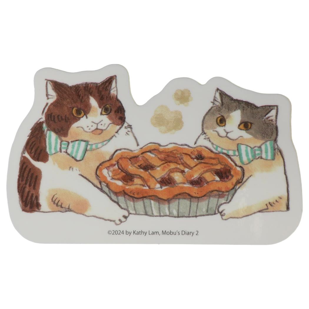 三毛猫モブ シール ステッカー pie Green Flash