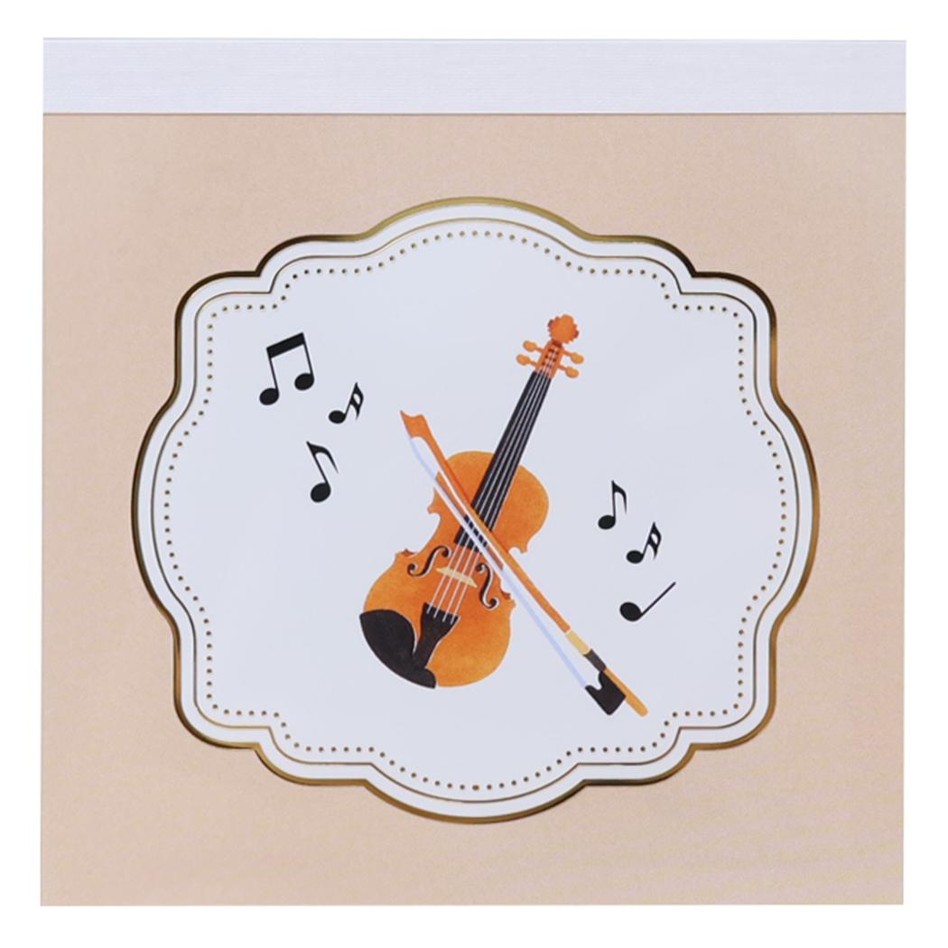 Music Ensemble メモ帳 メモパッドスクエア バイオリン Green Flash 新学期準備文具 かわいい グッズ メール便可 シネマコレクション