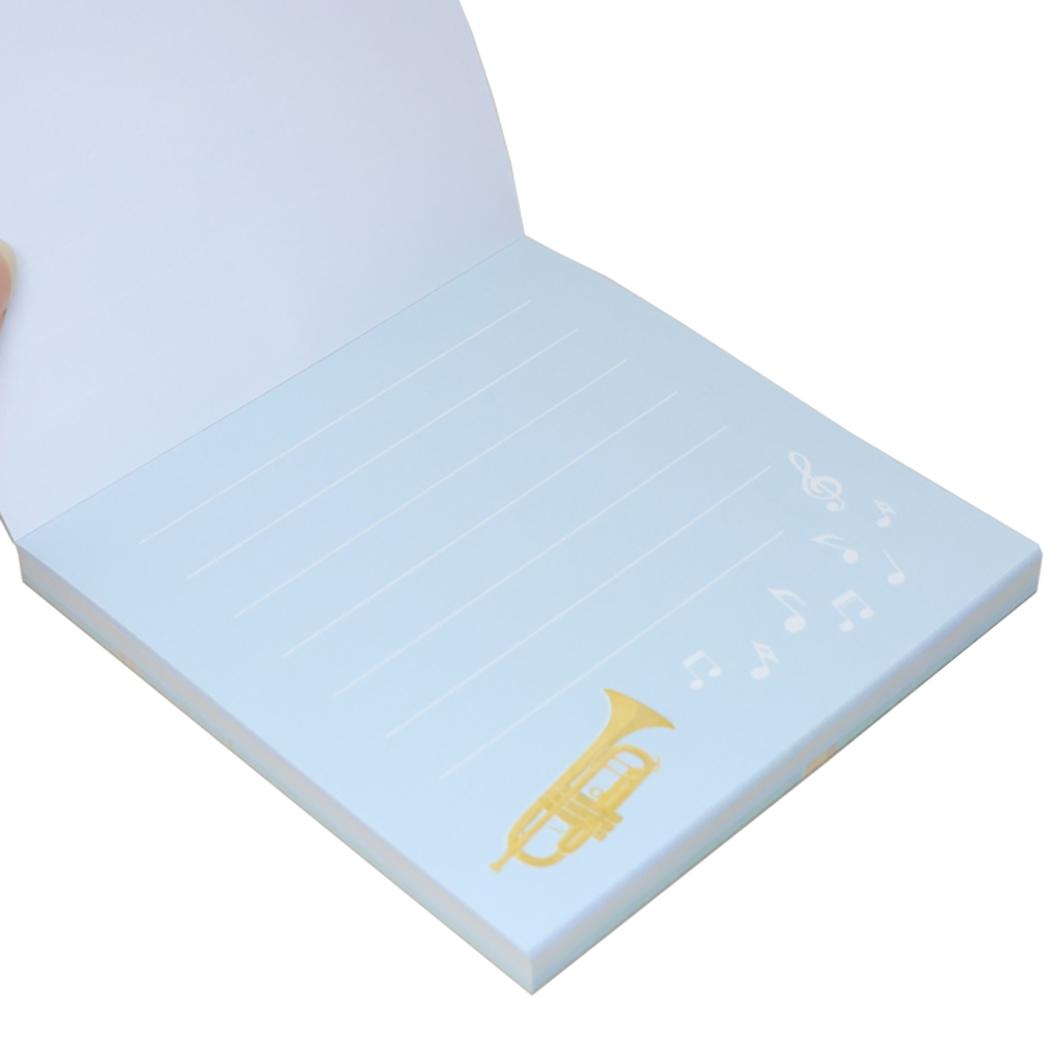 メモパッドスクエア メモ帳 Music Ensemble トランペット Green Flash 新学期準備文具 かわいい メール便可