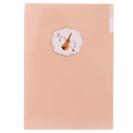 A4ポケットクリアファイル ポケットファイル Music Ensemble バイオリン Green Flash 新学期準備文具 かわいい メール便可