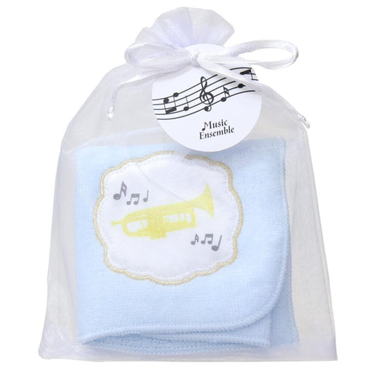 ギフトタオルハンカチ ミニタオル Music Ensemble トランペット Green Flash プレゼント かわいい メール便可