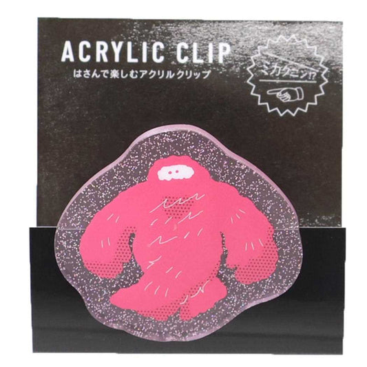 アクリルクリップ クリップ ミカクニン ビッグフット Green Flash 事務用品 おもしろ文具 メール便可