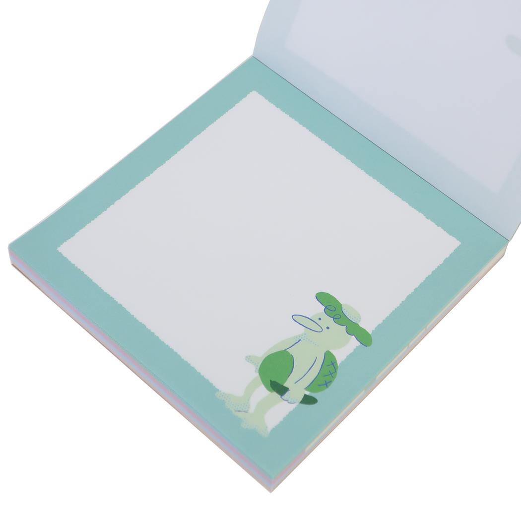 ミカクニン メモ帳 メモパッド スクエア カッパ Green Flash
