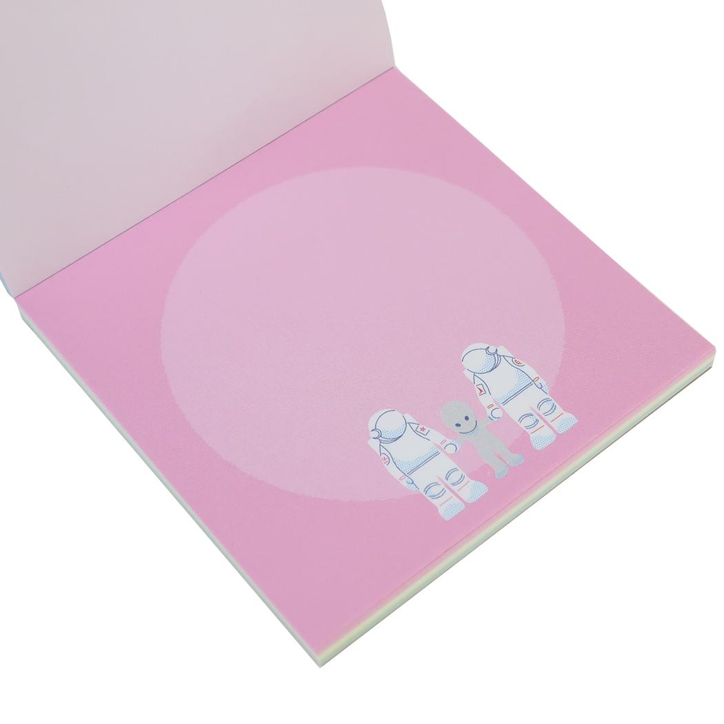 ミカクニン メモ帳 メモパッド スクエア 宇宙 Green Flash