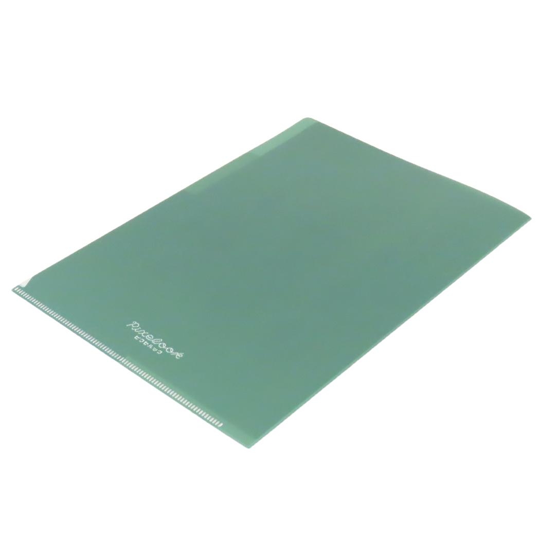 A5ポケットクリアファイル ポケットファイル ピクセルック 喫茶店 Green Flash 新学期準備文具 かわいい メール便可