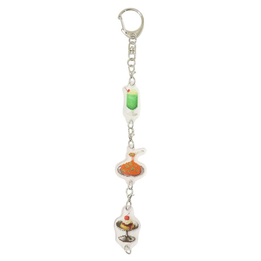 3連アクリルキーホルダー キーリング ピクセルック 喫茶店 Green Flash プレゼント かわいい メール便可