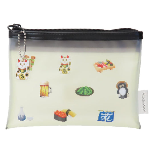 PVCポーチ コスメポーチ ピクセルック 居酒屋 Green Flash 小物入れ かわいい メール便可