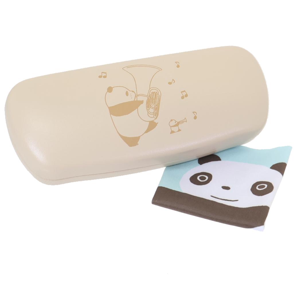 メガネケース＆クロスセット 眼鏡ケース パンダコパンダ ベージュ Green Flash プレゼント