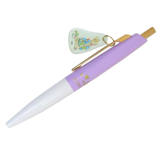 チャーム付きミニボールペン ボールペン ピーターラビット パープル Green Flash 新学期準備文具 絵本メール便可