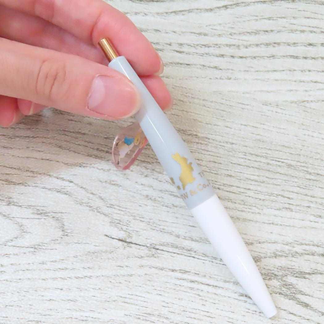 チャーム付きミニボールペン ボールペン ピーターラビット グレー Green Flash 新学期準備文具 絵本メール便可