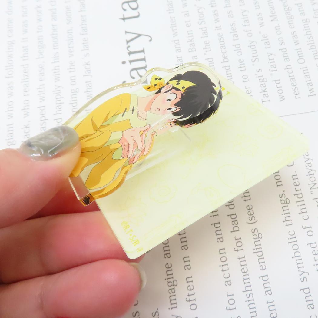 メモクリップスタンド クリップ らんま1/2 良牙 高橋留美子 Green Flash 事務用品 メモ立て アニメメール便可