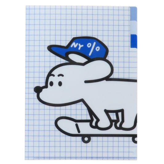 A5ポケットクリアファイル ポケットファイル スケータージョン Skater JOHN main シバチャン Green Flash 学校 収納 書類整理 メール便可