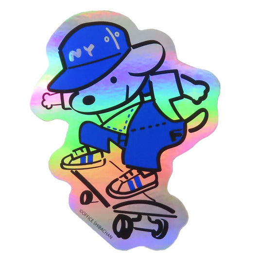 オーロラステッカー ダイカットシール スケータージョン Skater JOHN regular シバチャン Green Flash デコシール メール便可