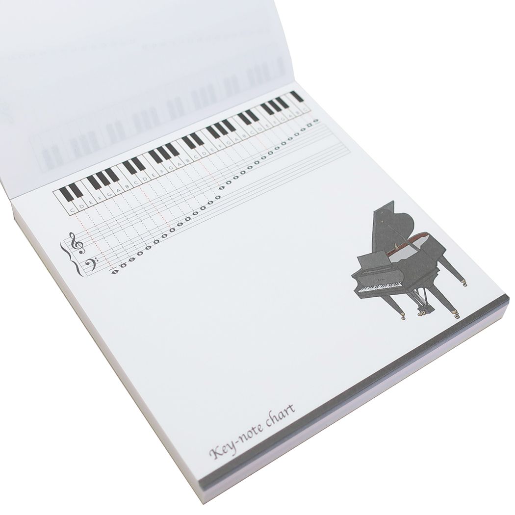 スクエアメモパッド メモ帳 STUDY HOLIC 音楽学 Green Flash 新学期準備文具 事務用品 メール便可
