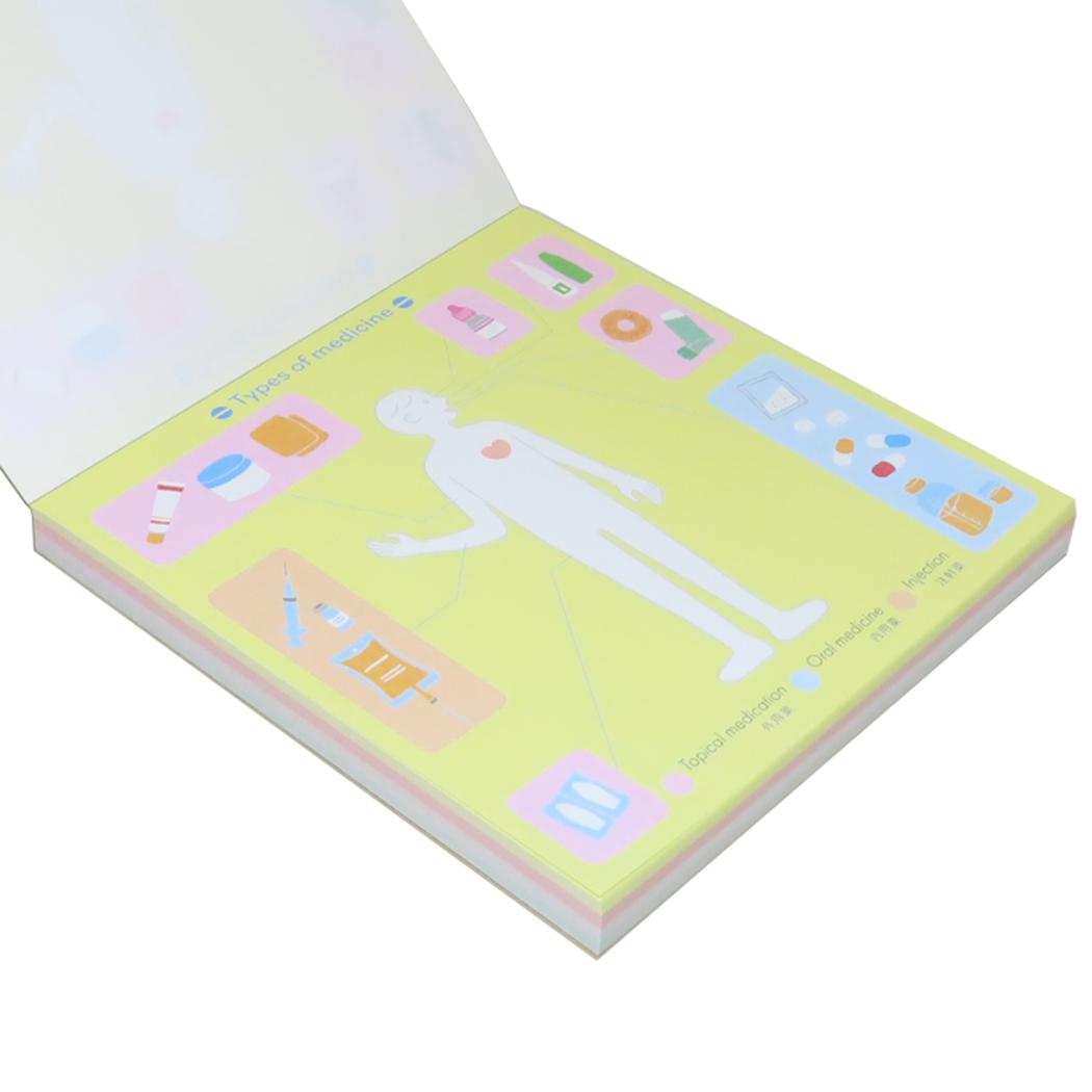 メモパッド スクエア メモ帳 STUDY HOLIC 薬学 Green Flash 新学期準備文具 事務用品 学び 学問 メール便可