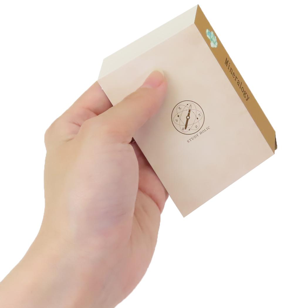 スティッキーブック 付箋 STUDY HOLIC 鉱物学 Green Flash 新学期準備文具 事務用品 学び 学問 メール便可