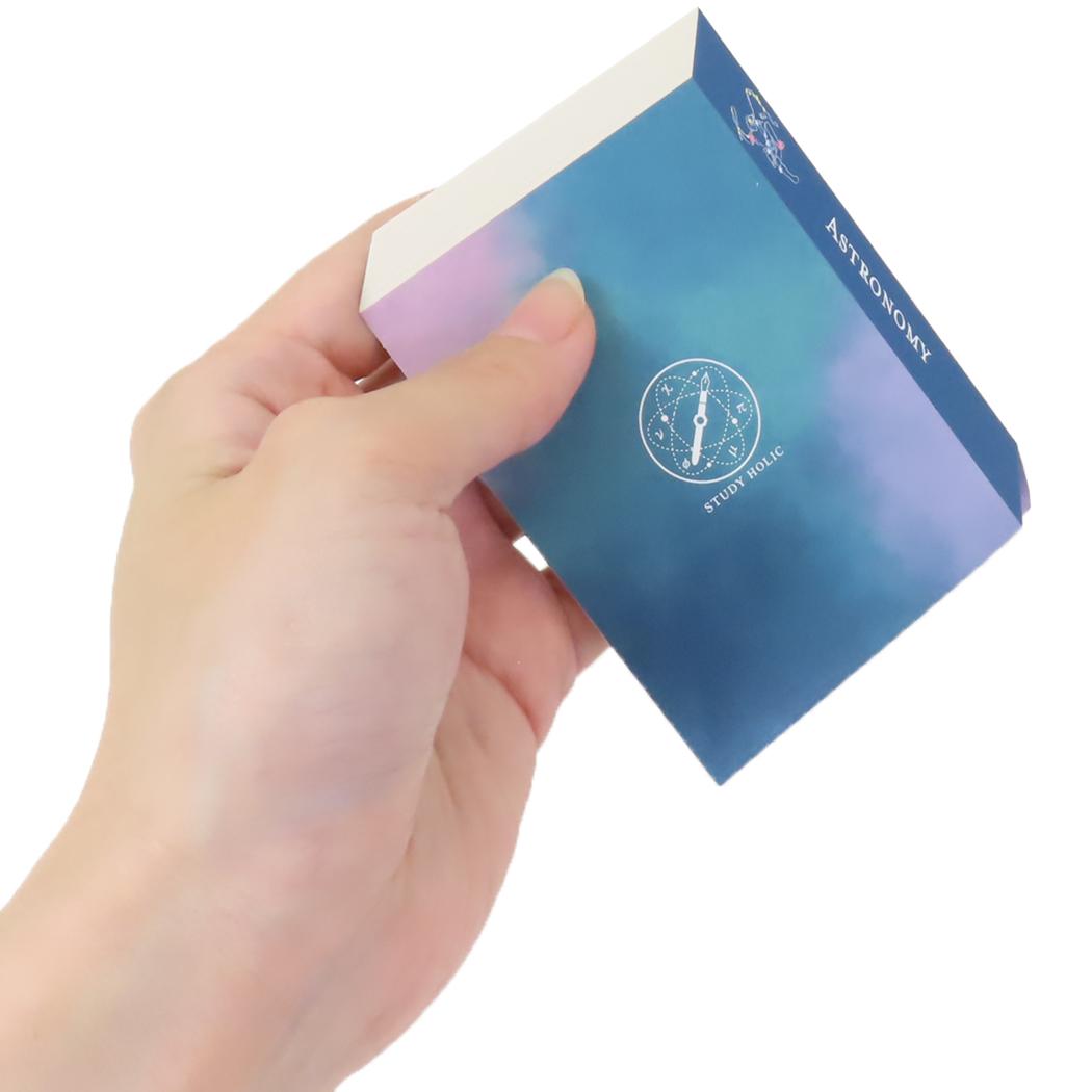 スティッキーブック 付箋 STUDY HOLIC 天文学 Green Flash 新学期準備文具 事務用品 学び 学問 メール便可