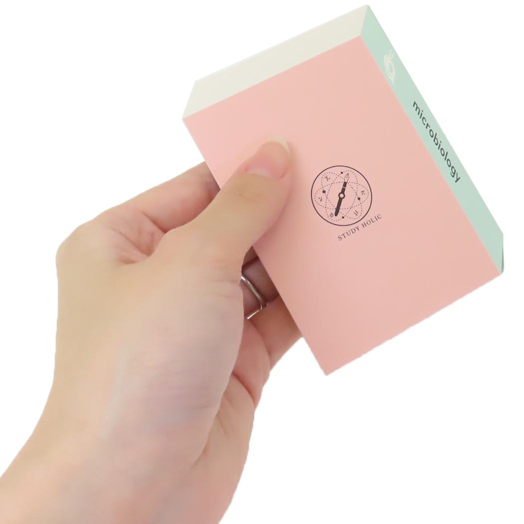 スティッキーブック 付箋 STUDY HOLIC 微生物学 Green Flash 新学期準備文具 事務用品 学び 学問 メール便可
