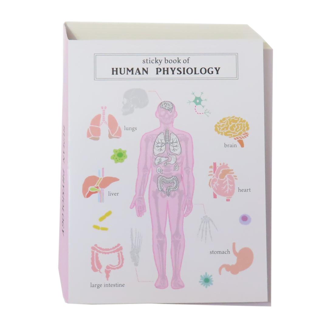 スティッキーブック 付箋 STUDY HOLIC 人類生物学 Green Flash 新学期準備文具 事務用品 学び 学問 メール便可