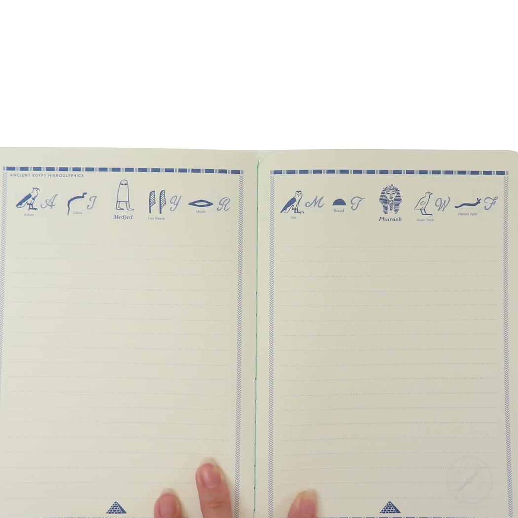 A5ノート 横罫ノート STUDY HOLIC 古代エジプト学 Green Flash ミニノート 学び 学問 メール便可