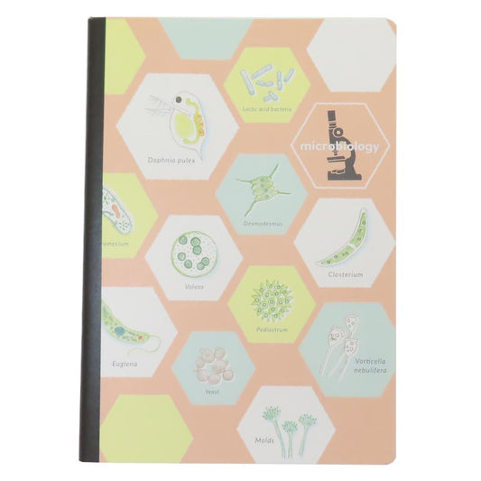 A5ノート 横罫ノート STUDY HOLIC 微生物学 Green Flash ミニノート 学び 学問 メール便可
