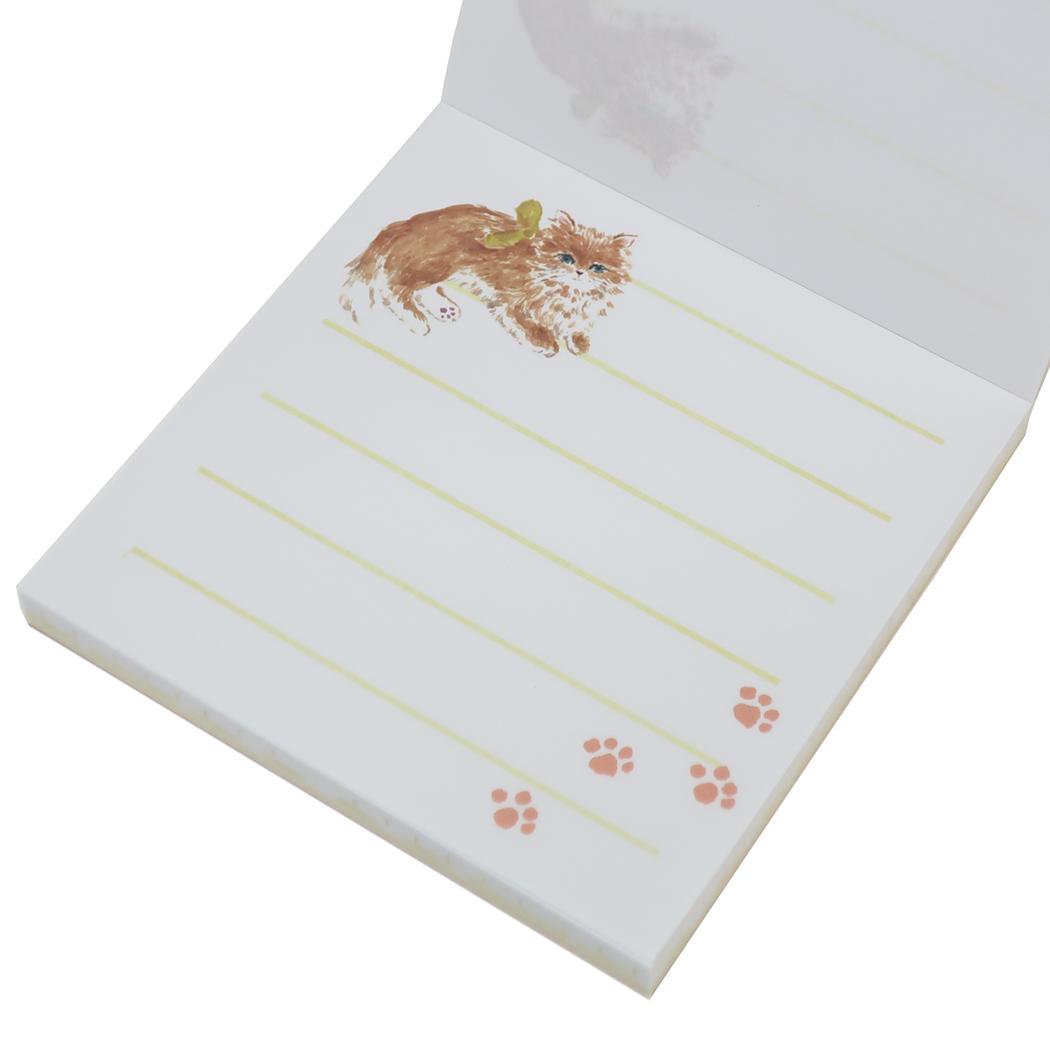 メモパッド メモ帳 利光春華 yellow ribbon cat Green Flash 新学期準備文具 おしゃれ メール便可