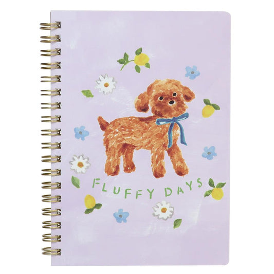 B6リングノート リングノート 利光春華 blue ribbon dog Green Flash 新学期準備文具 おしゃれ メール便可