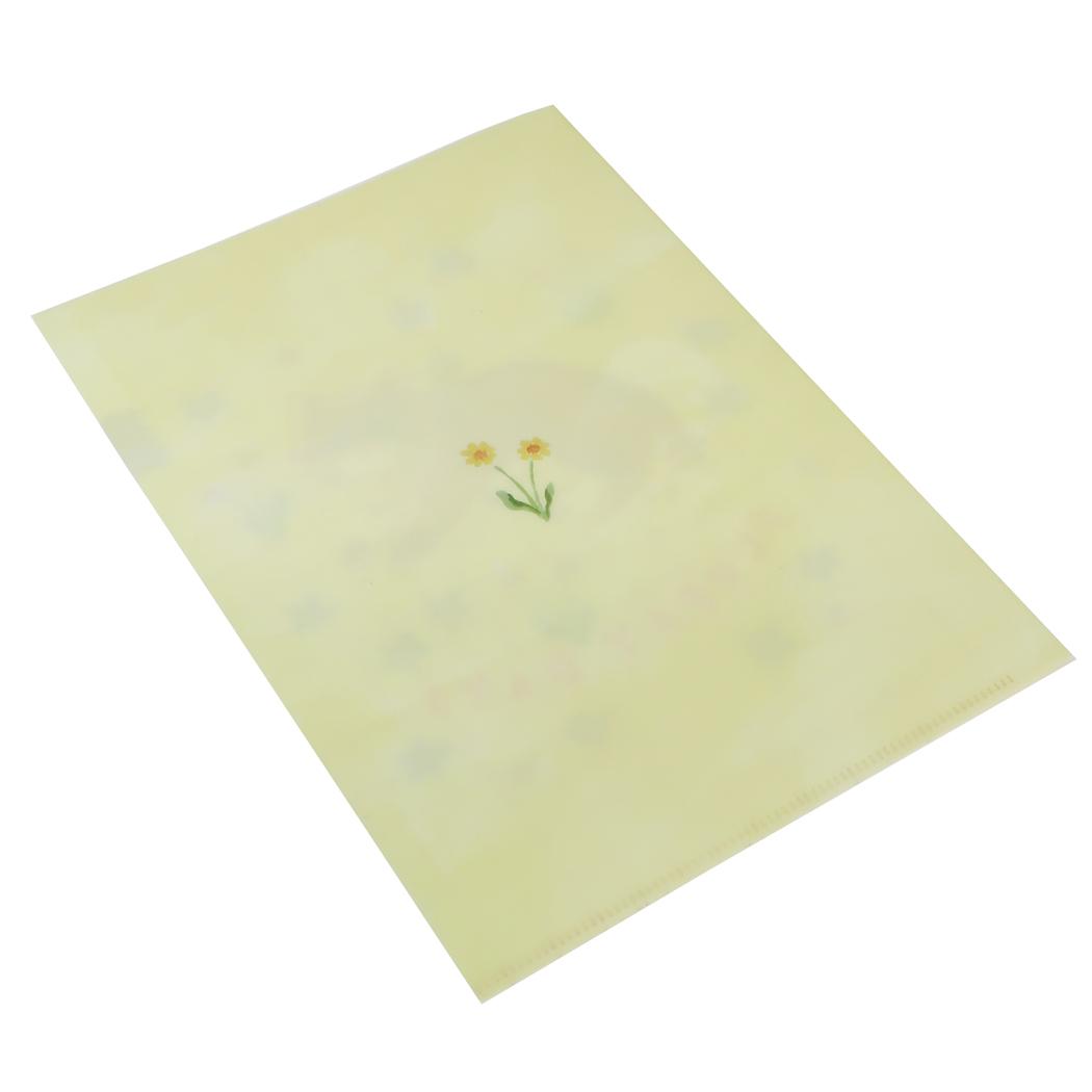 A5ポケットクリアファイル ポケットファイル 利光春華 yellow ribbon cat Green Flash 新学期準備文具 おしゃれ メール便可