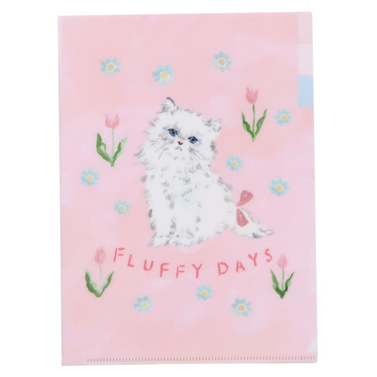 A5ポケットクリアファイル ポケットファイル 利光春華 tulip cat Green Flash 新学期準備文具 おしゃれ メール便可