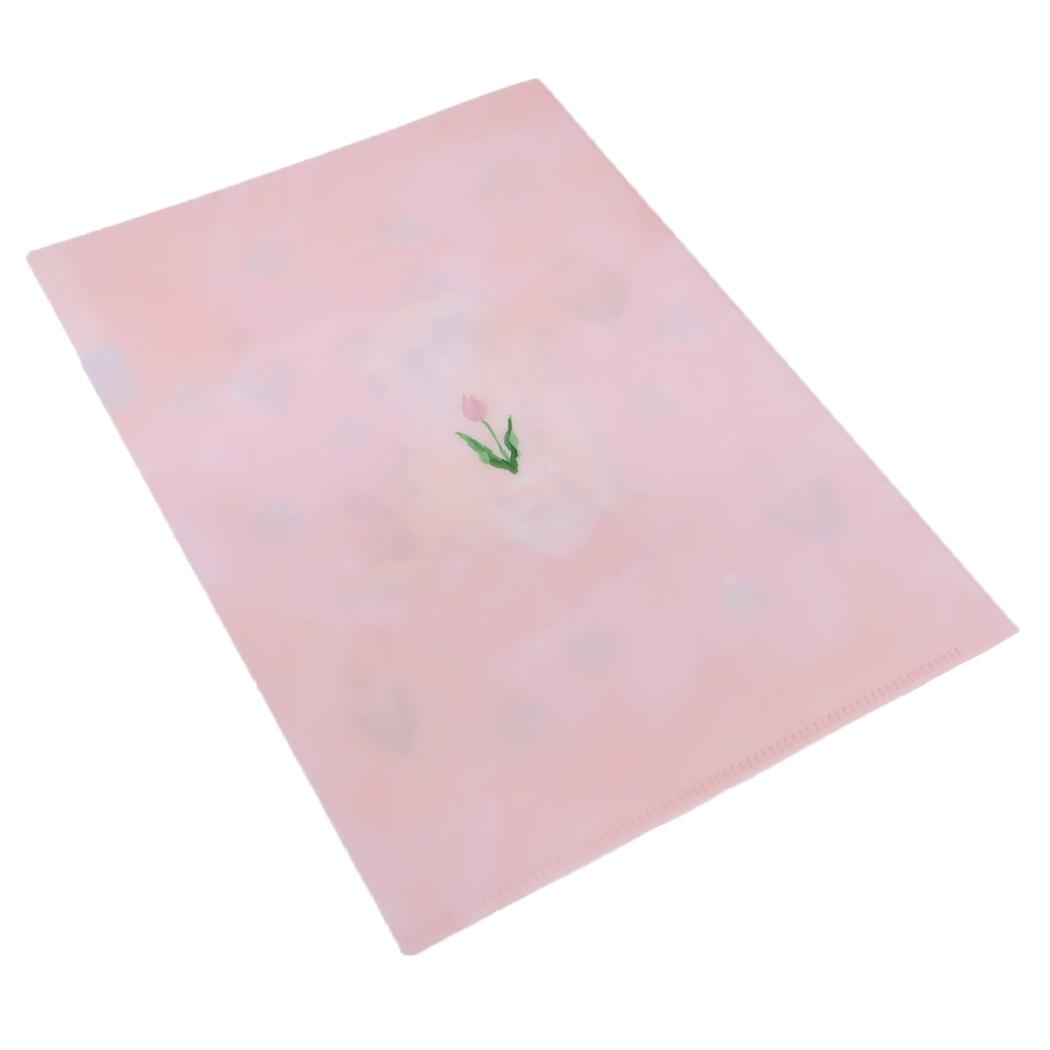 A5ポケットクリアファイル ポケットファイル 利光春華 tulip cat Green Flash 新学期準備文具 おしゃれ メール便可