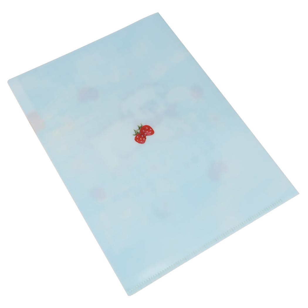 A5ポケットクリアファイル ポケットファイル 利光春華 strawberry dog Green Flash 新学期準備文具 おしゃれ メール便可