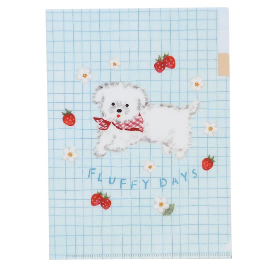 A5ポケットクリアファイル ポケットファイル 利光春華 strawberry dog Green Flash 新学期準備文具 おしゃれ メール便可