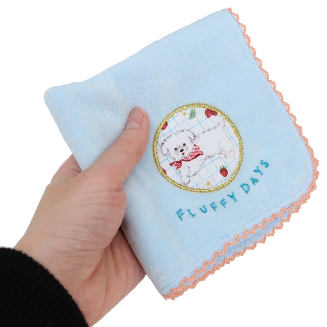 タオルハンカチ ミニタオル 利光春華 strawberry dog Green Flash 汗拭きタオル おしゃれ メール便可